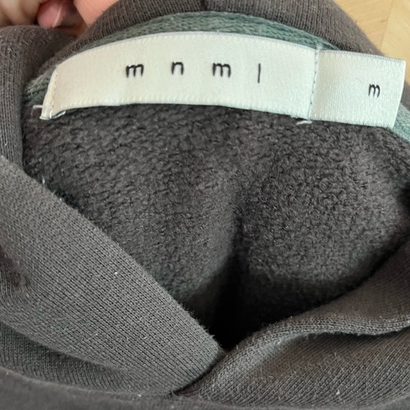 mnml Men’s Charcoal Gray Brown Oversized Hoodie - Size M - Picture 7 of 8